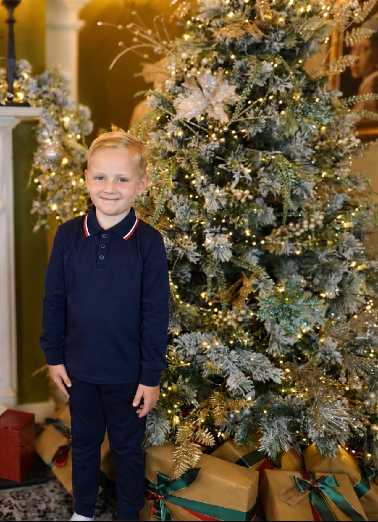 Albie Boys 2 Piece Smart Tracksuit Navy
