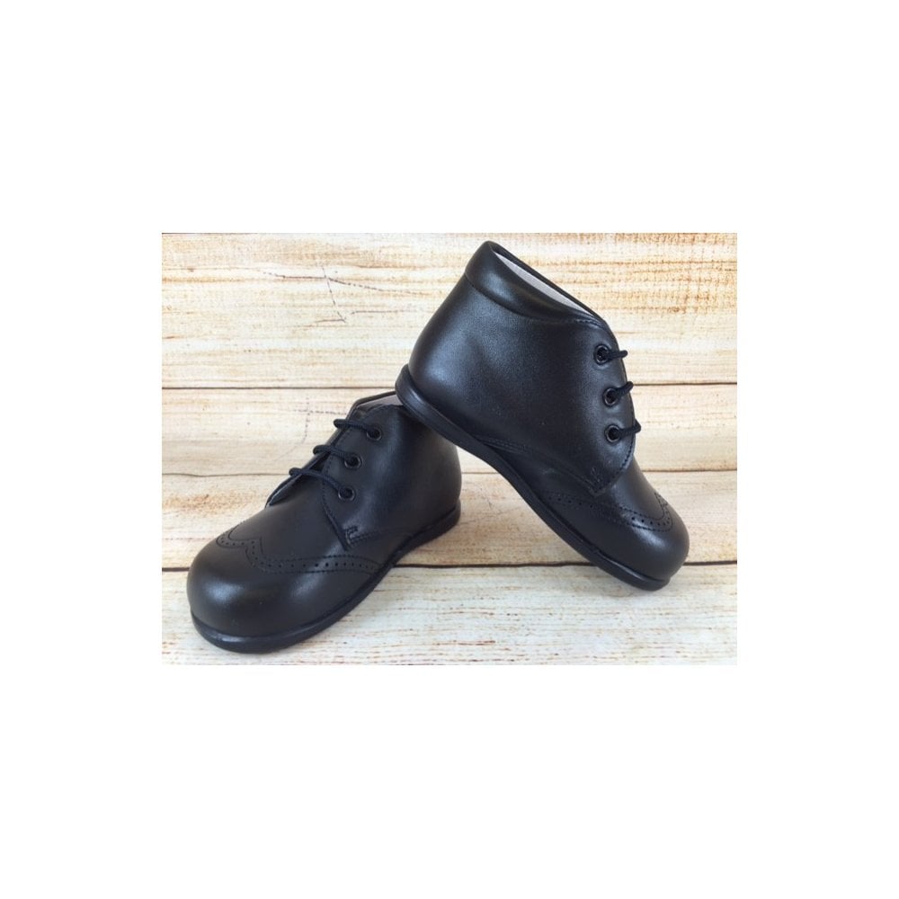 11563 Navy Flexi Brogue Boot