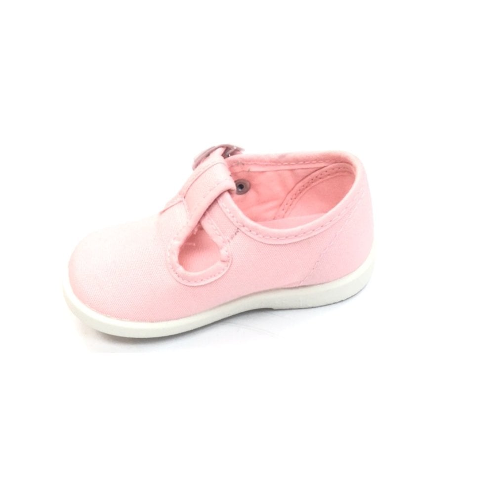 1200 Canvas T-Bar Shoe Baby Pink