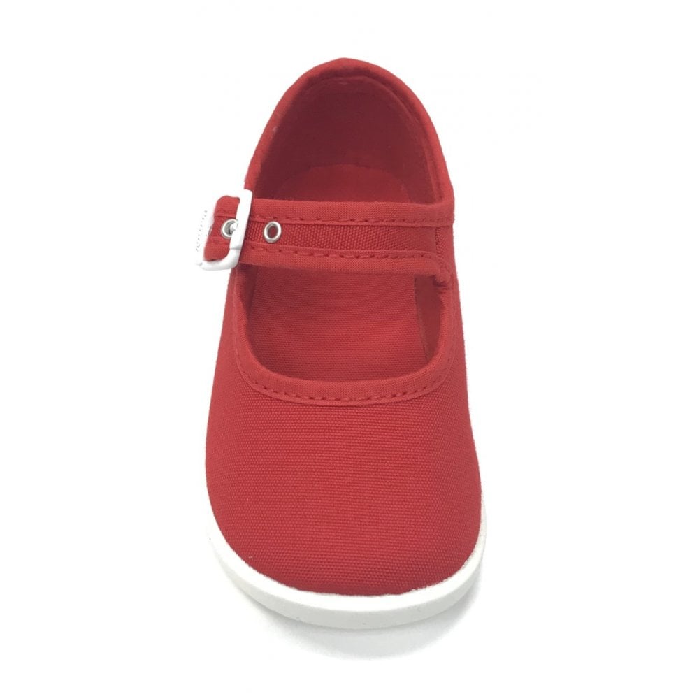 1210 Canvas Mary Jane Shoe Red
