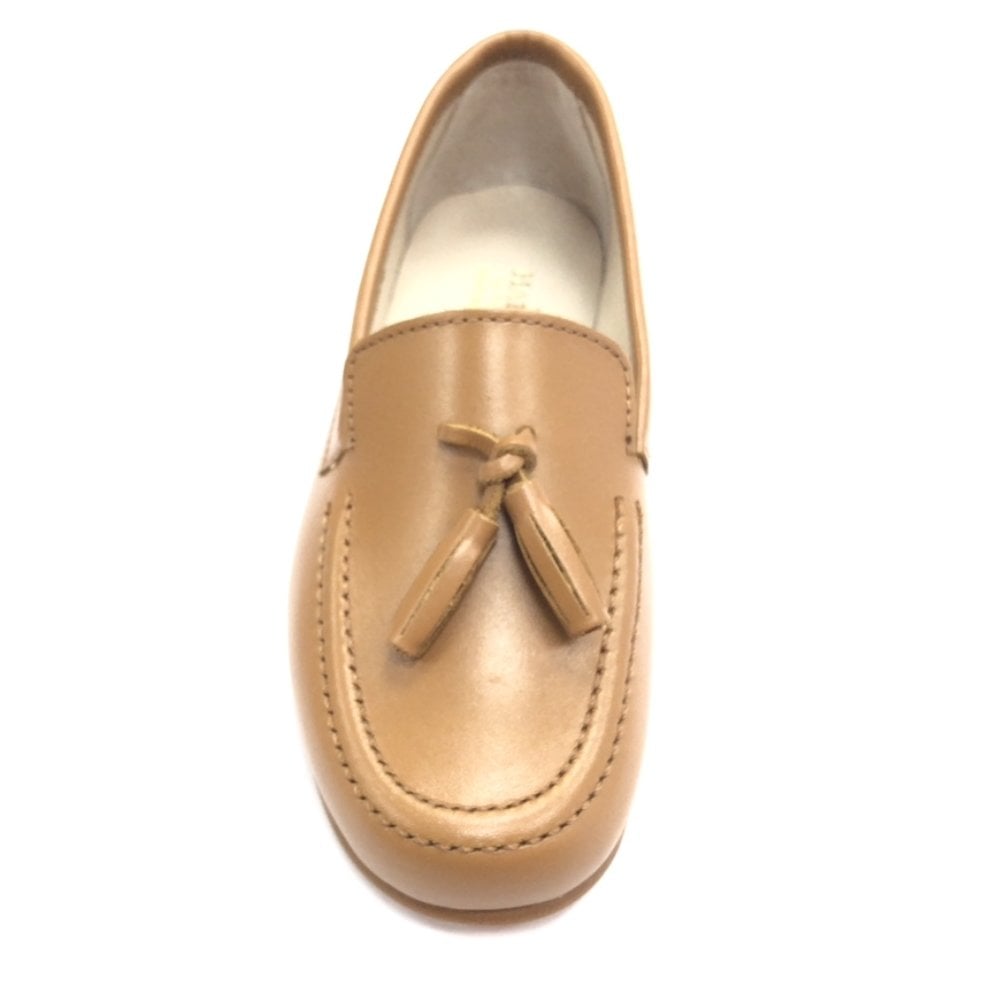 12211 Boys Tan Leather Loafer