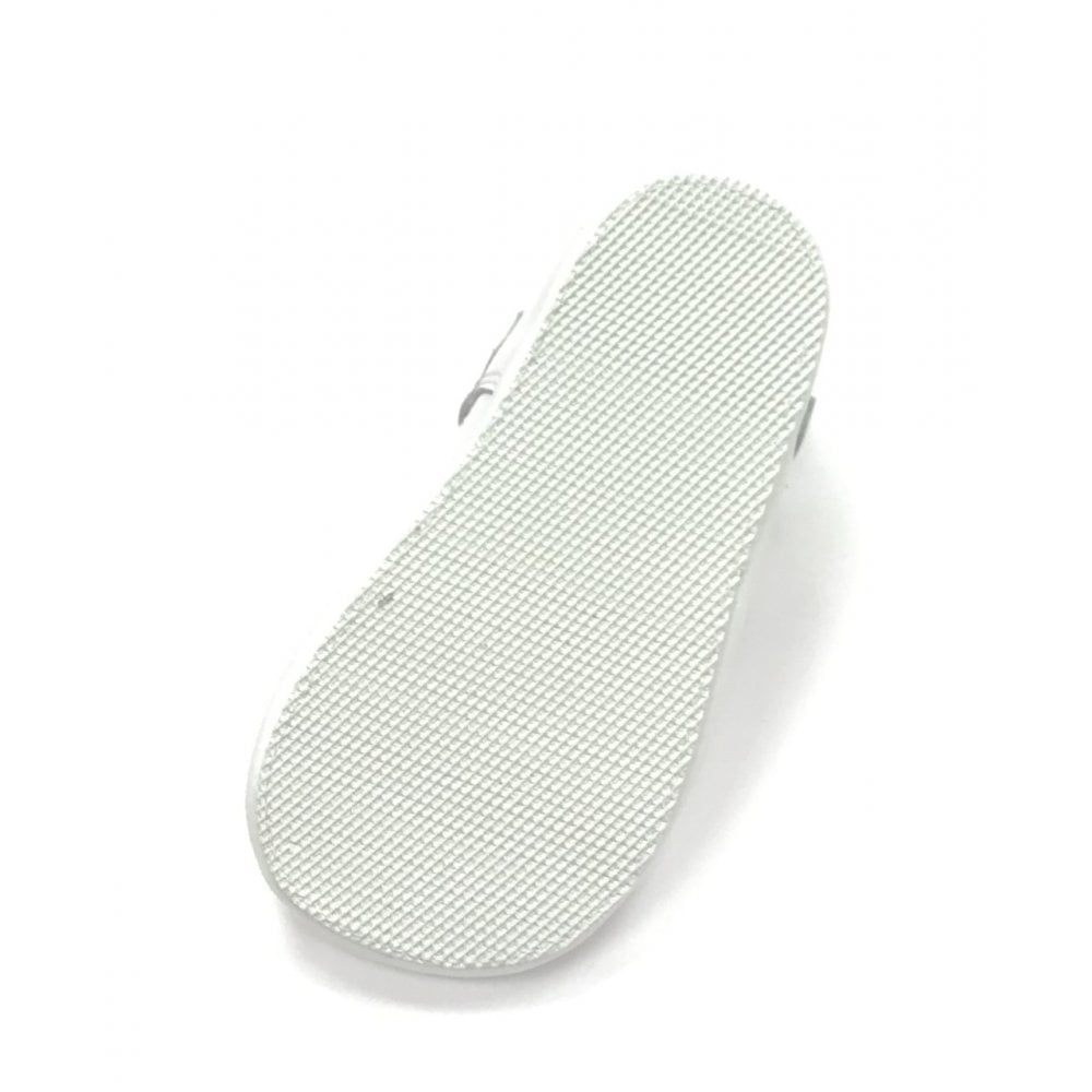 161002 White Patent T-Bar Shoe