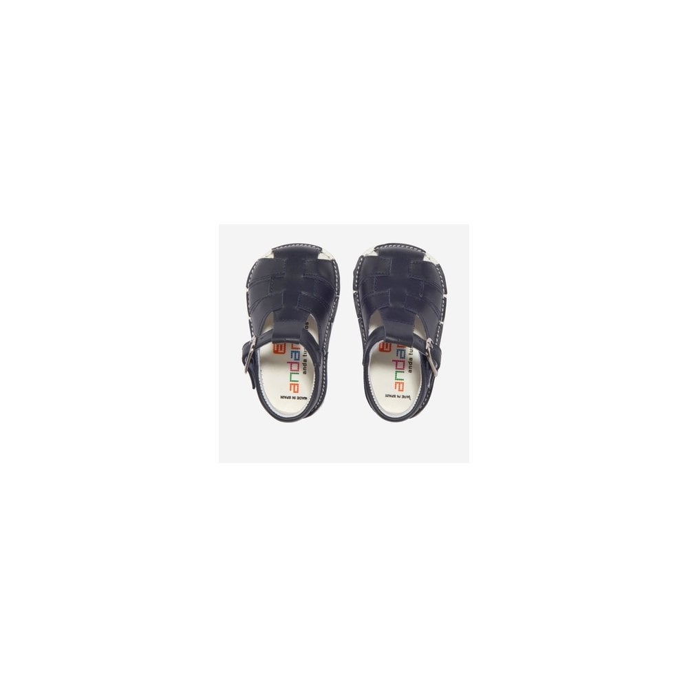 161028 Navy Andanines Sandals