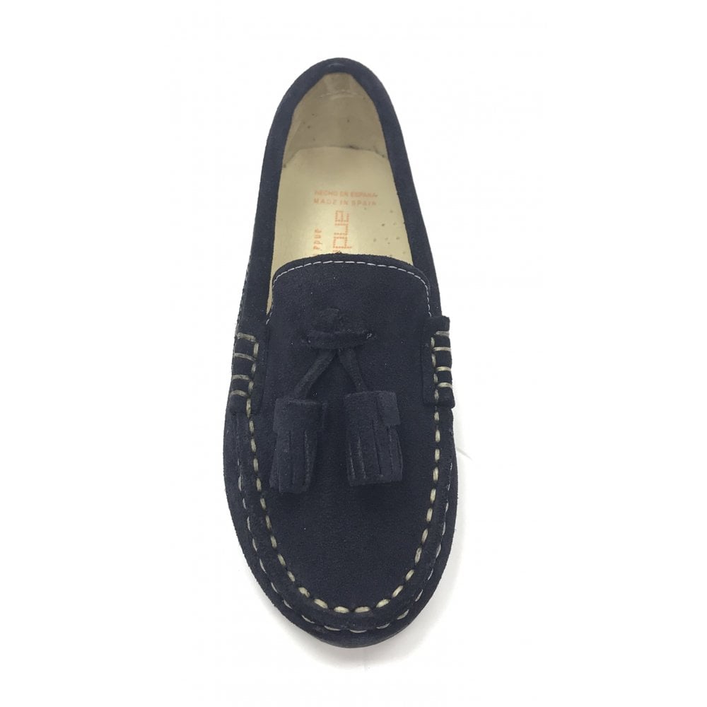 181652 Navy Suede Loafer
