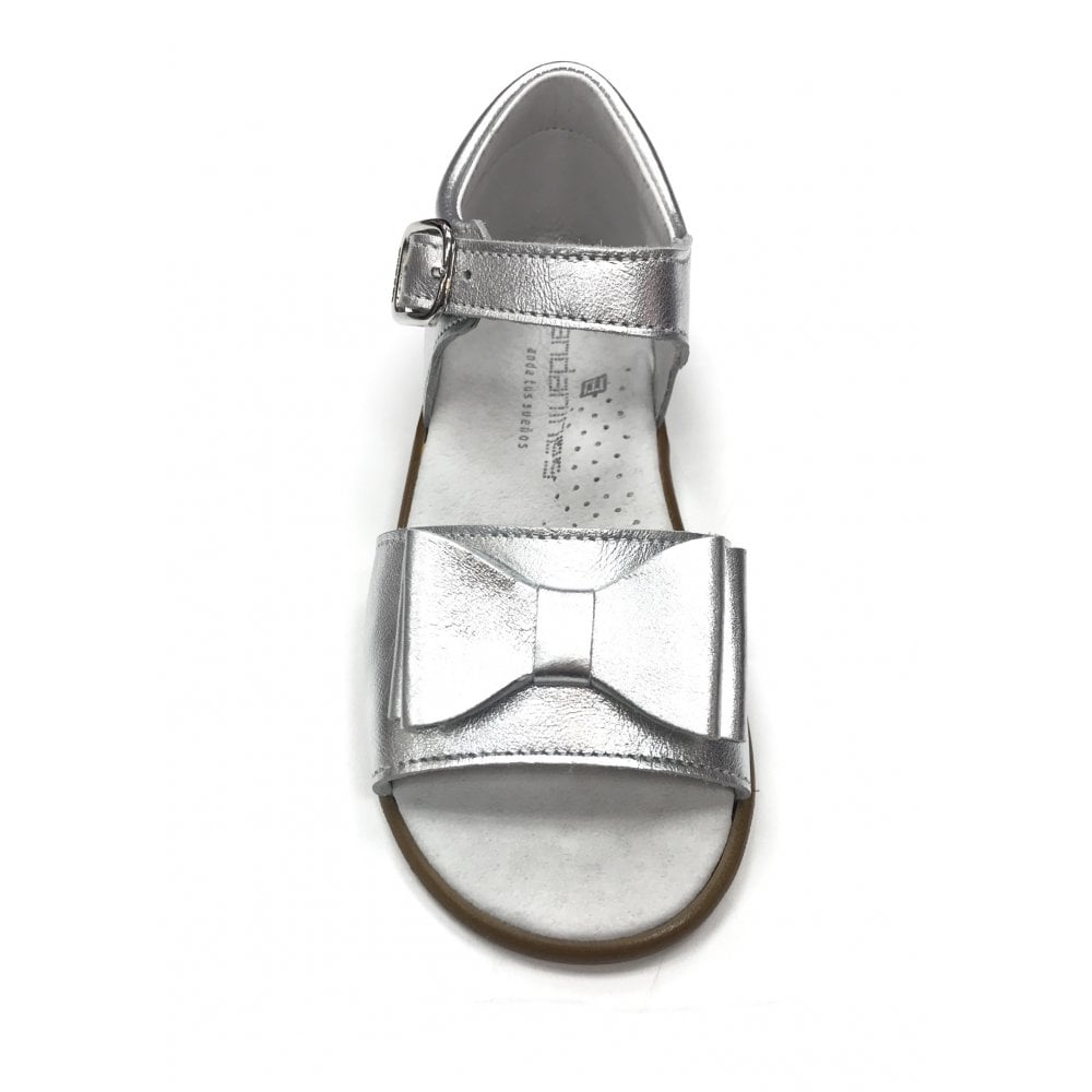 181851 Double Bow Sandal Silver