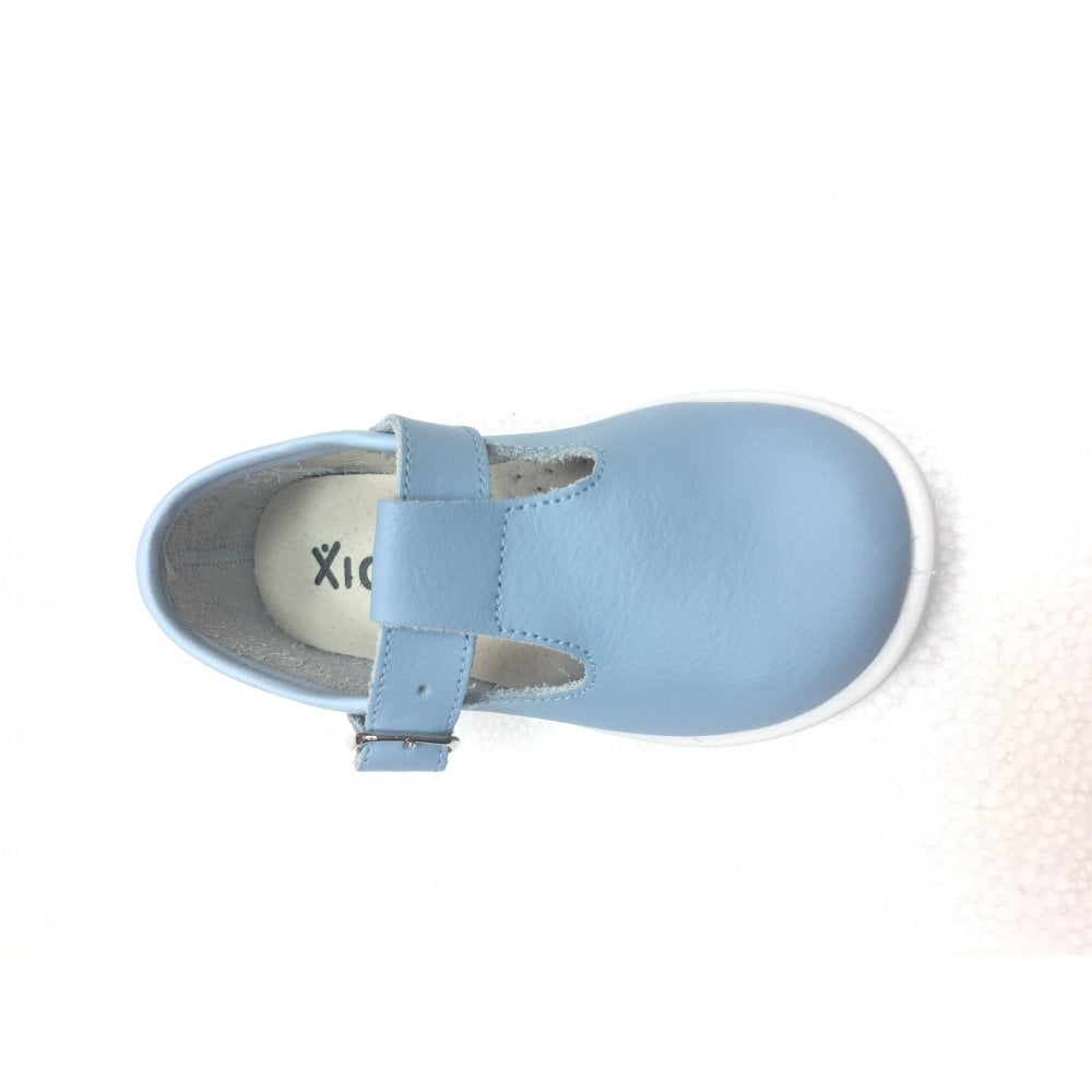 20200 Leather T-Bar Baby Blue