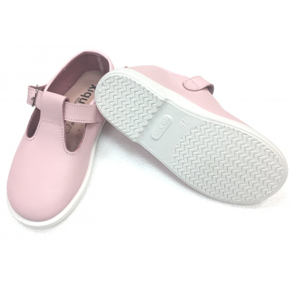 20200 Leather T-bar Pink