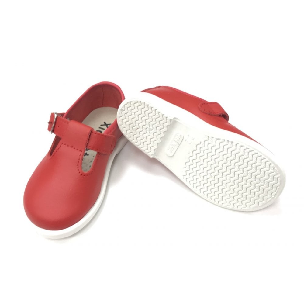 20200 Leather T-Bar Red