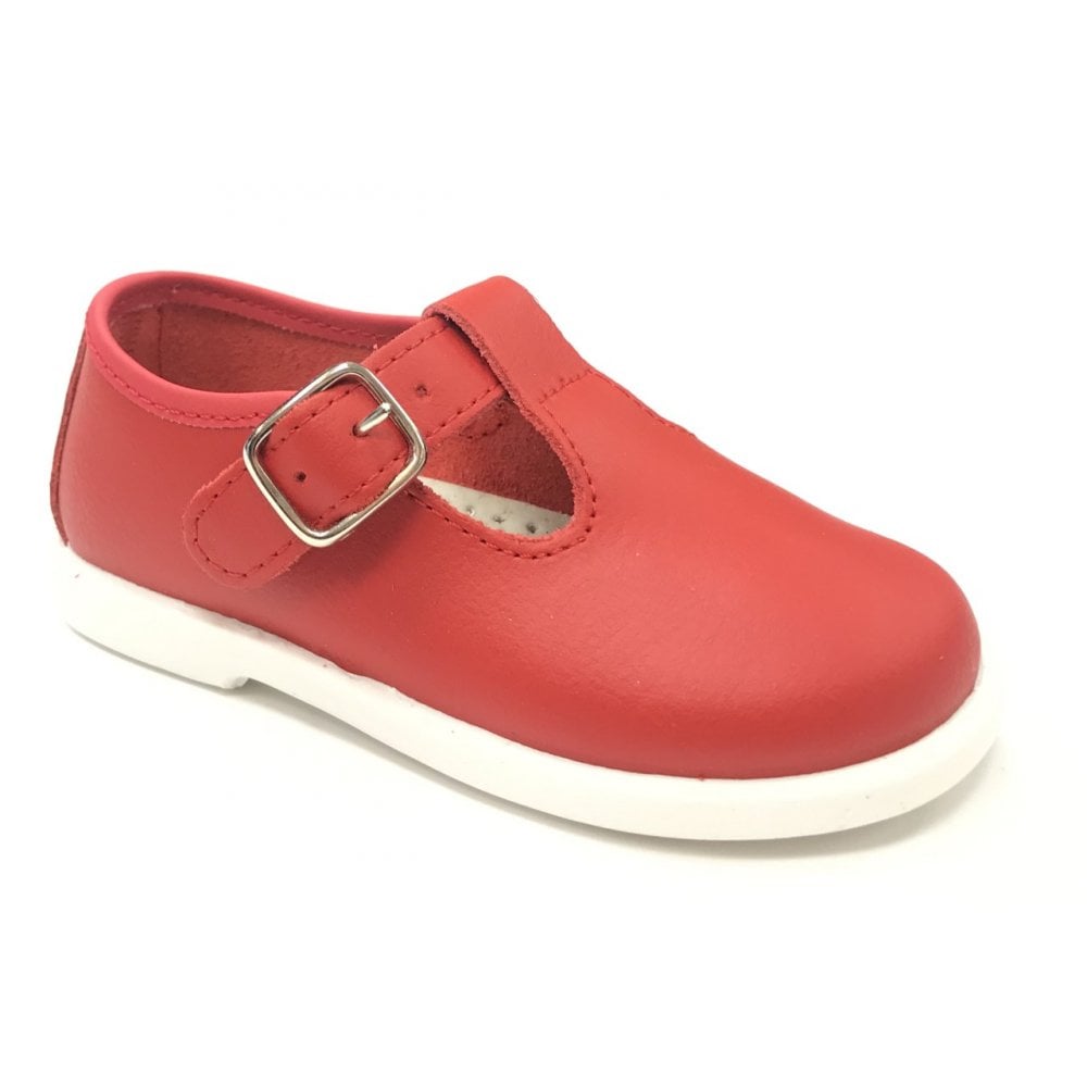 20200 Leather T-Bar Red