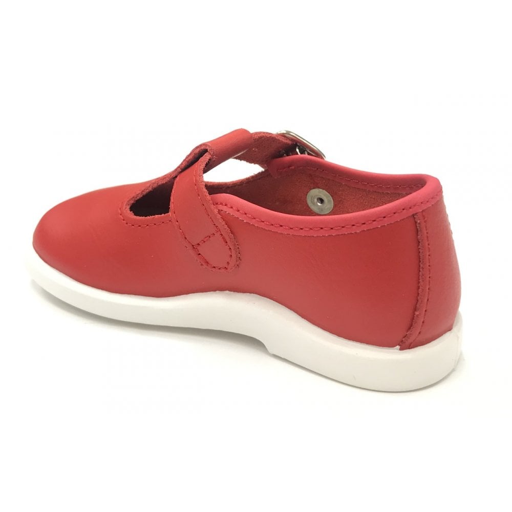 20200 Leather T-Bar Red