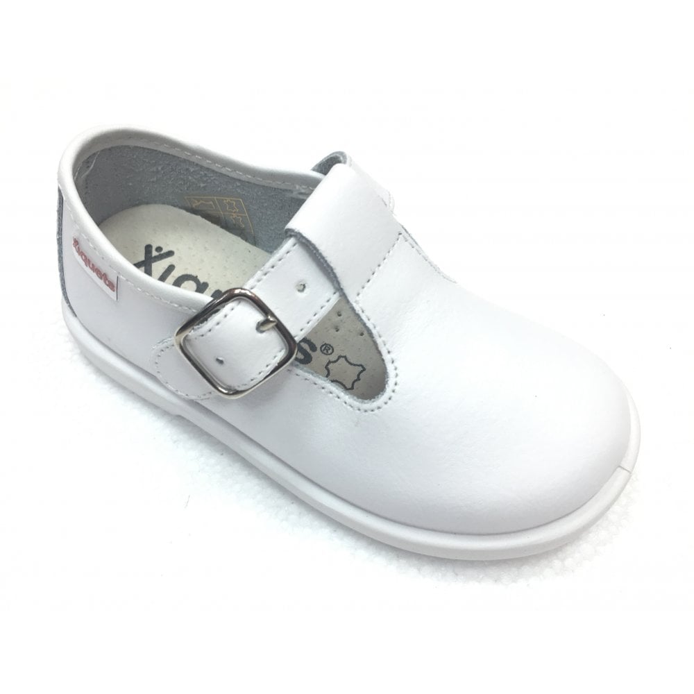 20200 Leather T-bar White