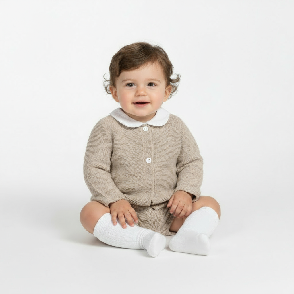Saída de maternidade em tricot unisex em São Paulo | moda-e-beleza