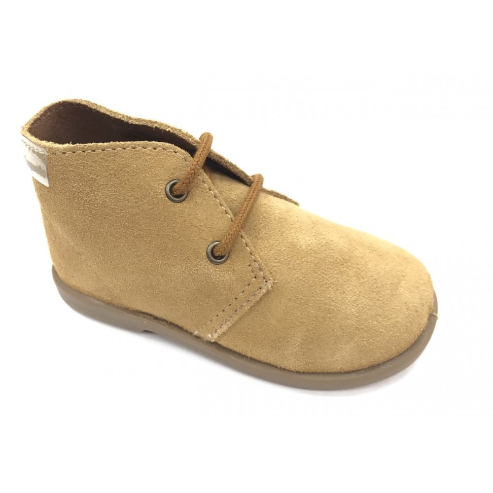 40201 Boys Desert Boot Tan Suede