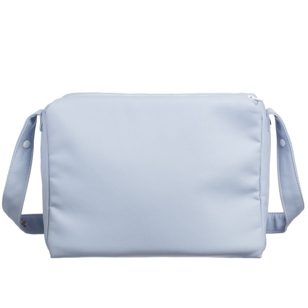 90102 Baby Bow Leatherette Changing Bag Blue
