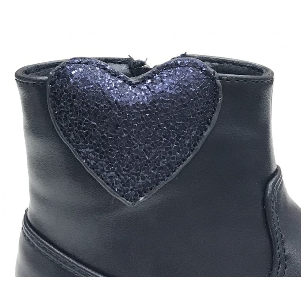 A3124 Navy Heart Boot