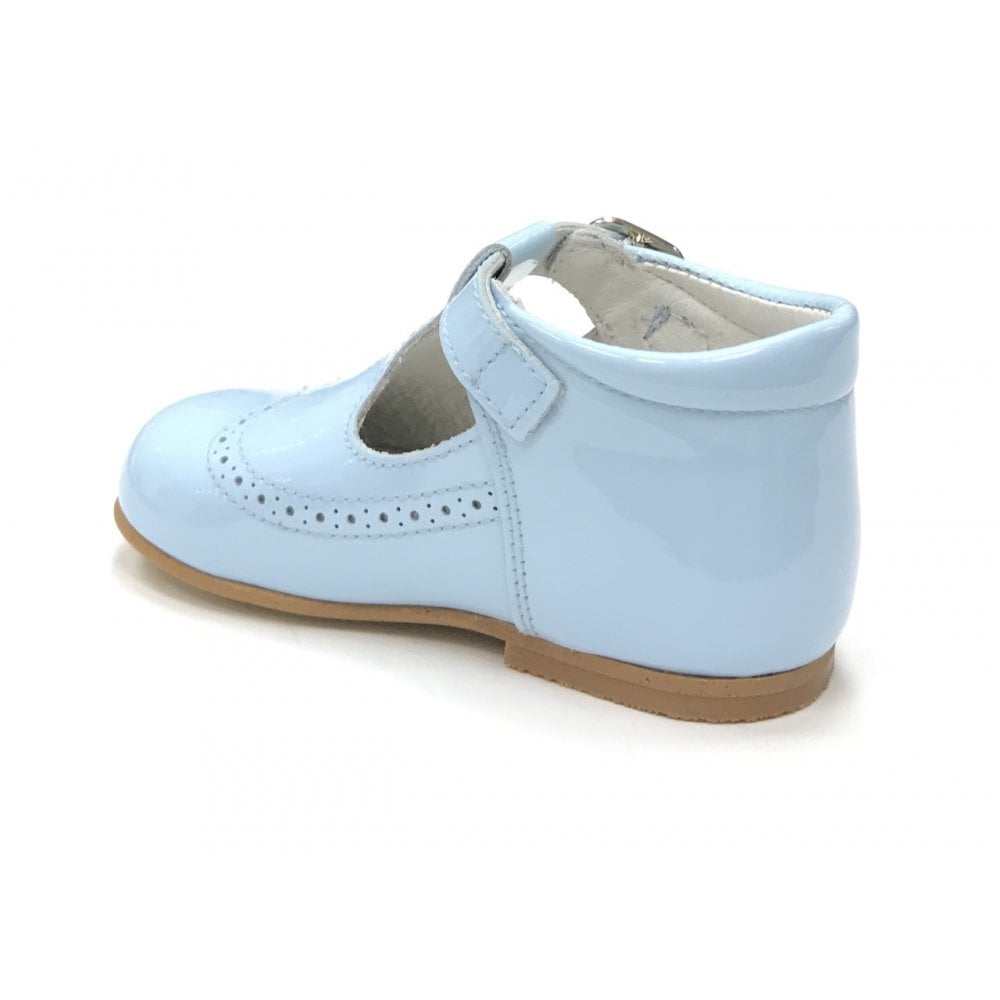 A71134 Celeste Patent T-Bar Shoes