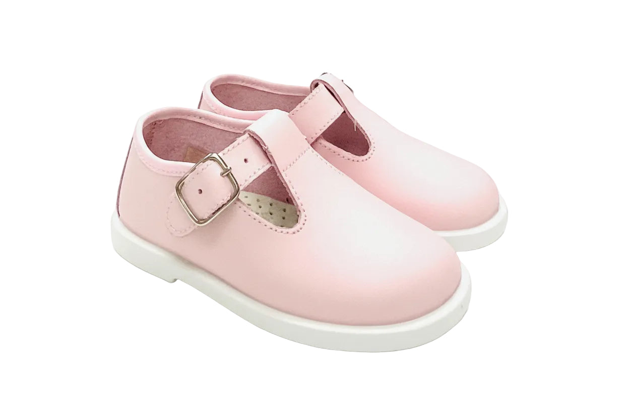 20200 Leather T-bar Pink