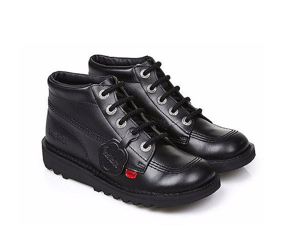 Kick Hi Juniors Black Kicker Boots