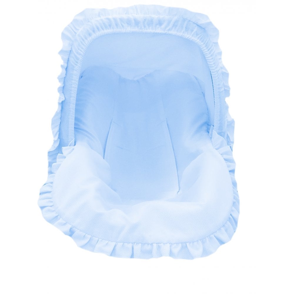 Basic Car Seat Liner With Hood Baby Blue