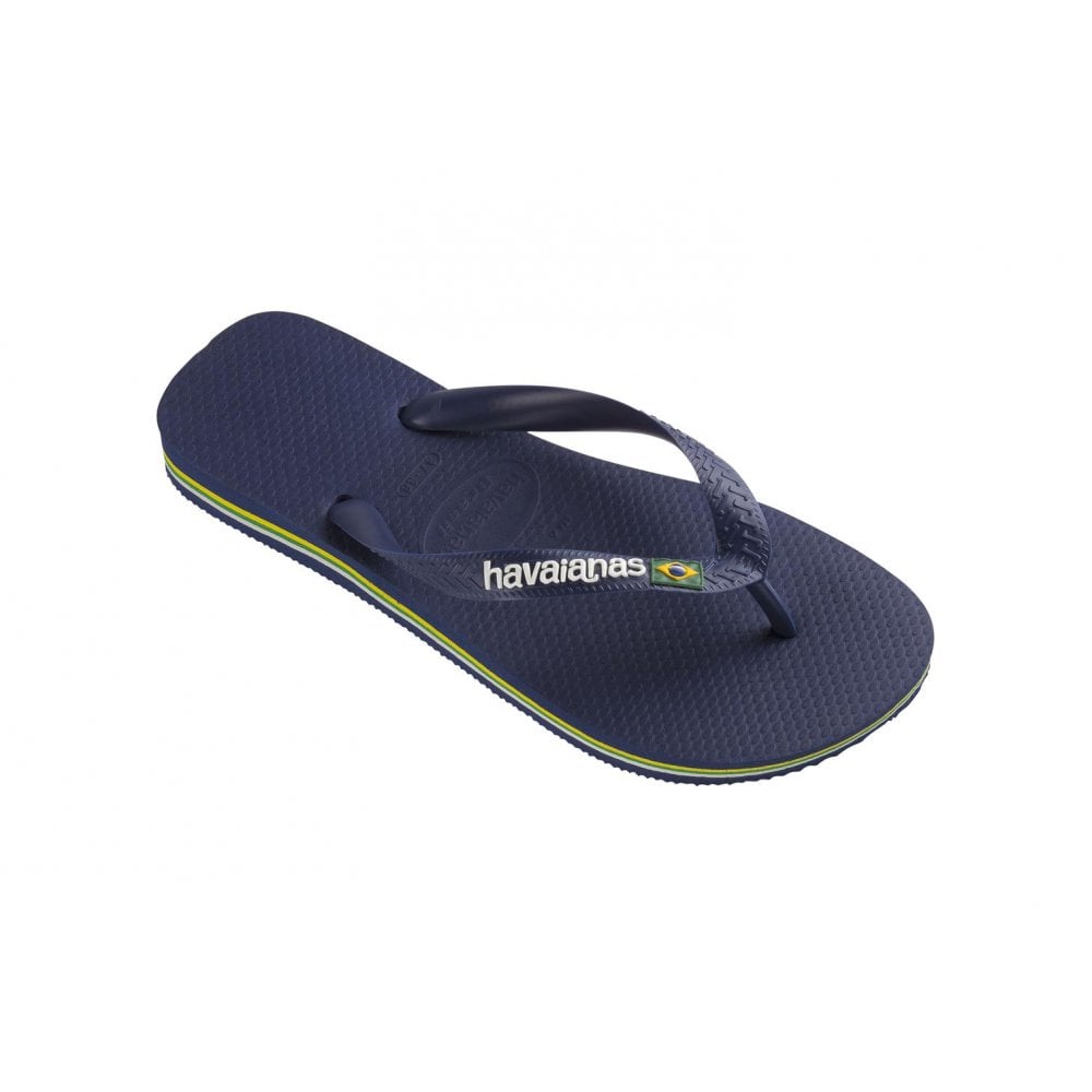 Brasil Havaianas Logo Navy