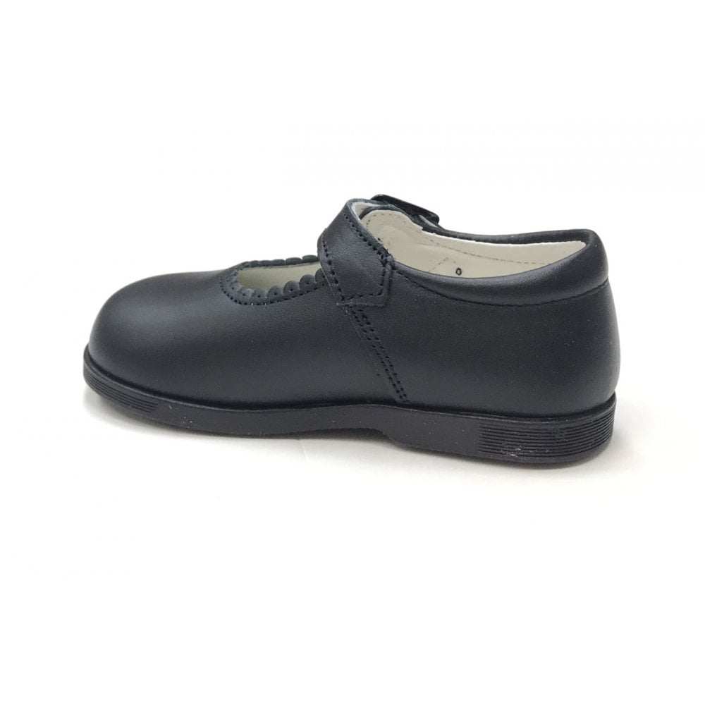 Y97401 Andanines Buckle Mary Jane Shoe Navy Leather