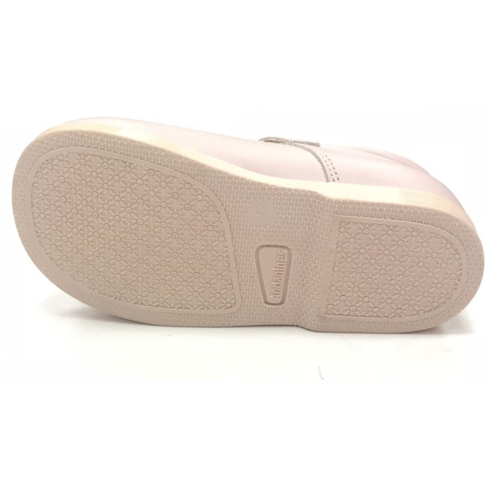 Y97401 Andanines Buckle Mary Jane Shoe Pink Leather
