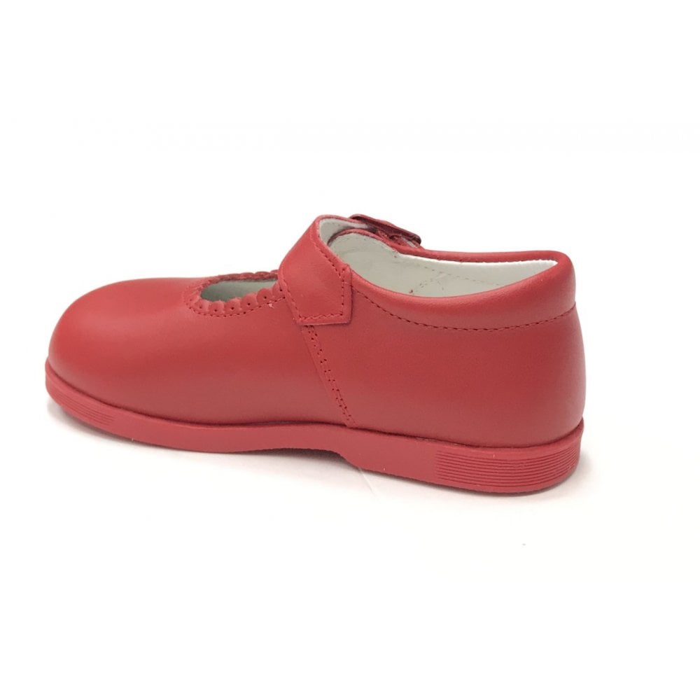 Y97401 Andanines Buckle Mary Jane Shoe Red Leather
