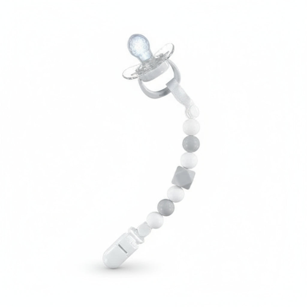 ND027 Geo Dummy Clip White & Grey