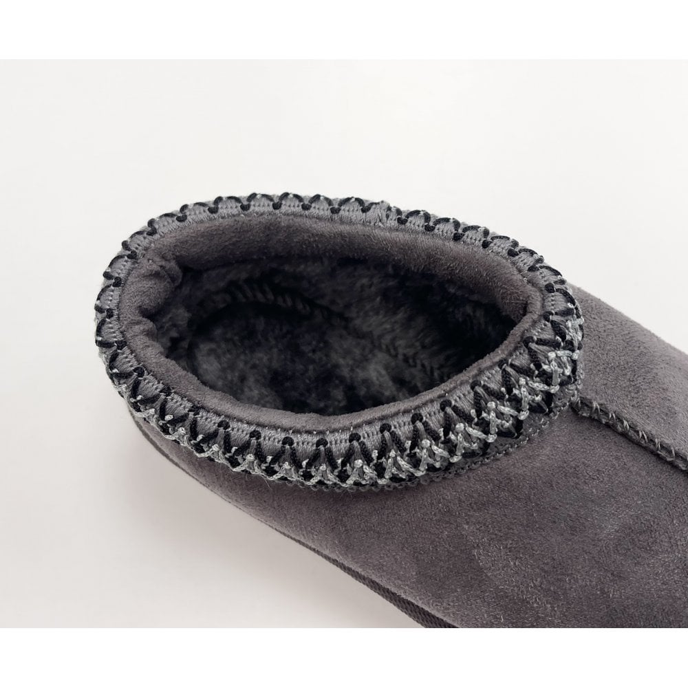 Indiya Faux Fur Mule Grey