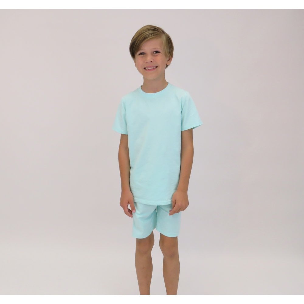 Marco Boys Plain T-Shirt and Short Set Mint