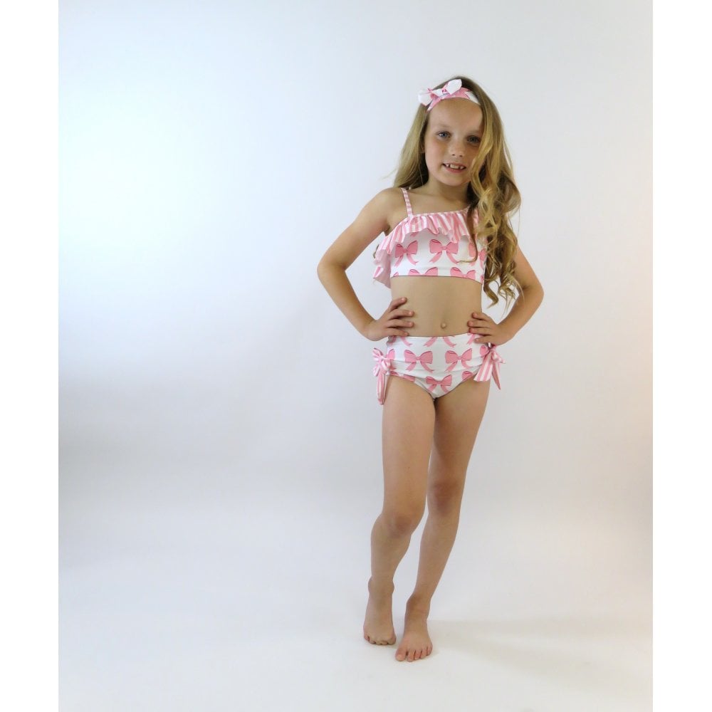 Beau Girls Frilly Bow Bikini