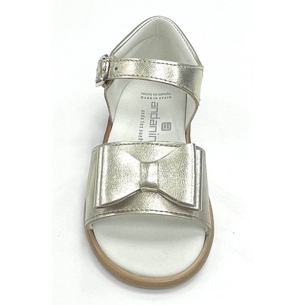 181851 Double Bow Sandal Gold