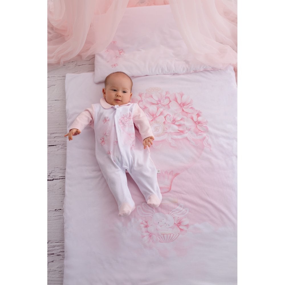 Baby Girls Hot Air Balloon Bedding Set Pink