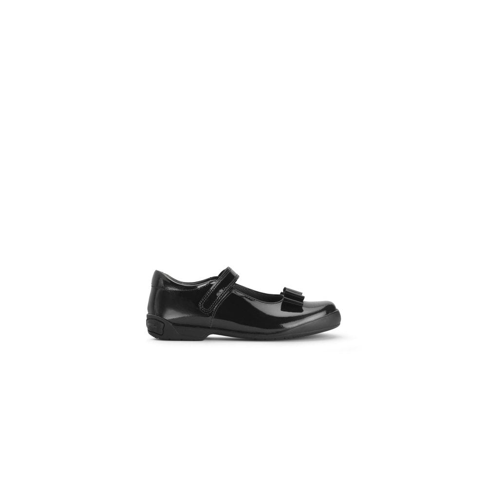 Flourish Girls Black Patent School Shoes