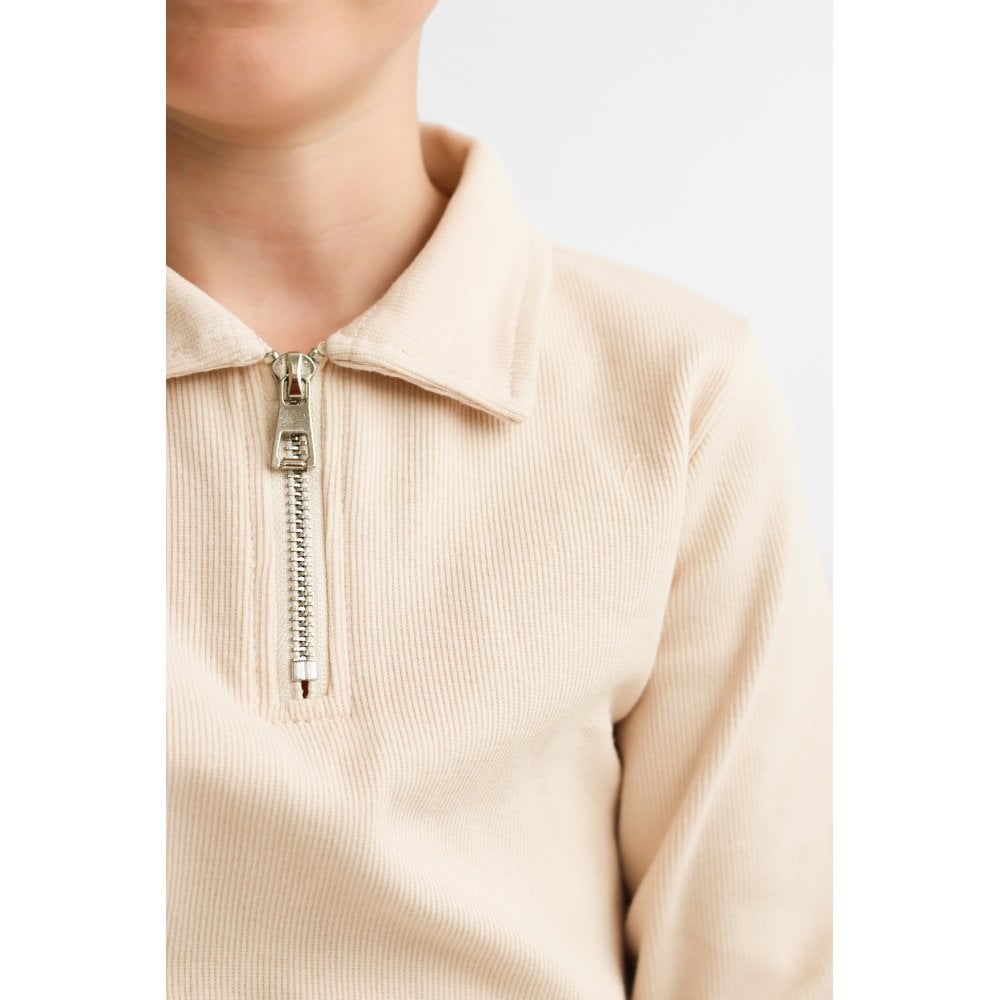 Rory Beige Boys Zip Tracksuit