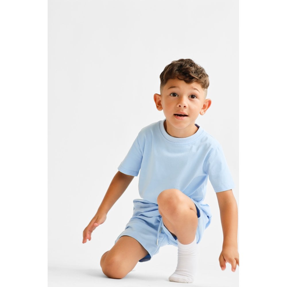 Marco Boys Plain T-Shirt and Short Set Blue