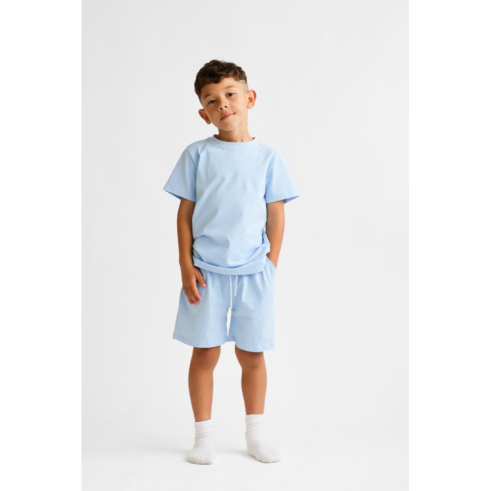 Marco Boys Plain T-Shirt and Short Set Blue