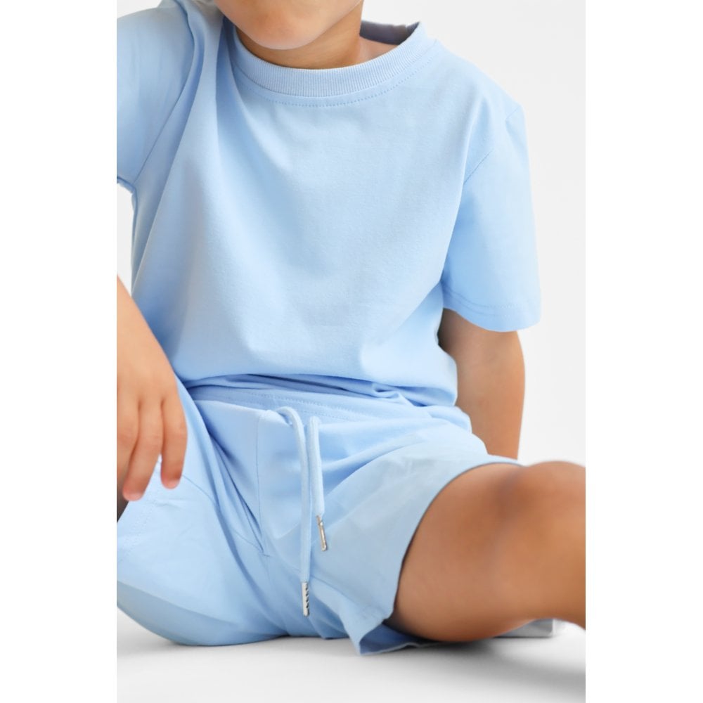Marco Boys Plain T-Shirt and Short Set Blue