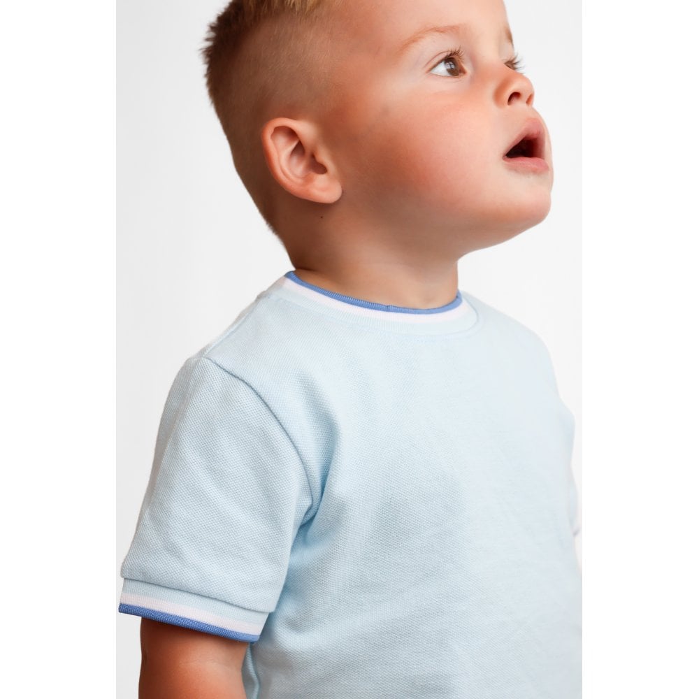 Monty Boys Smart T-Shirt & Shorts Set Blue