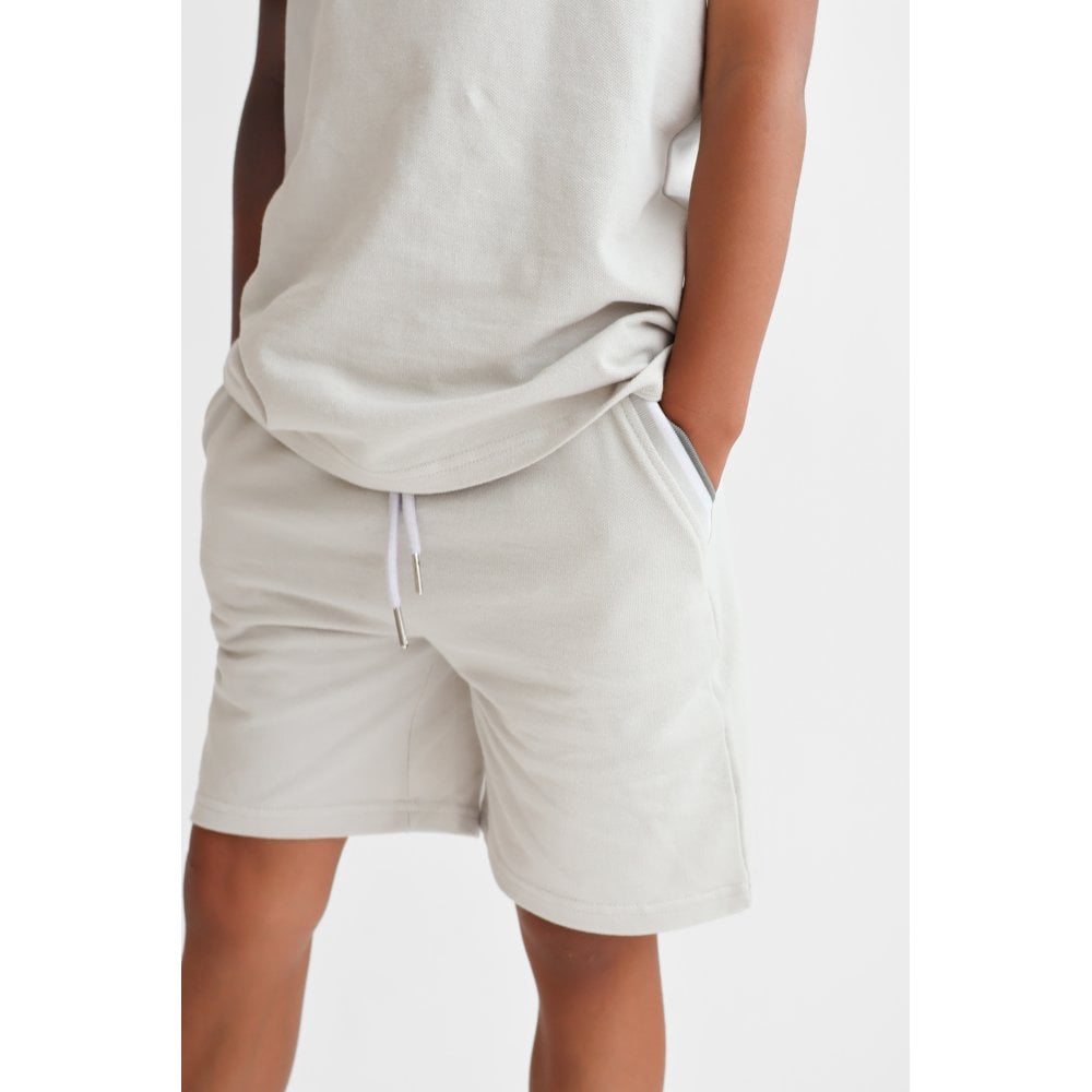 Monty Boys Smart T-Shirt & Shorts Set Grey