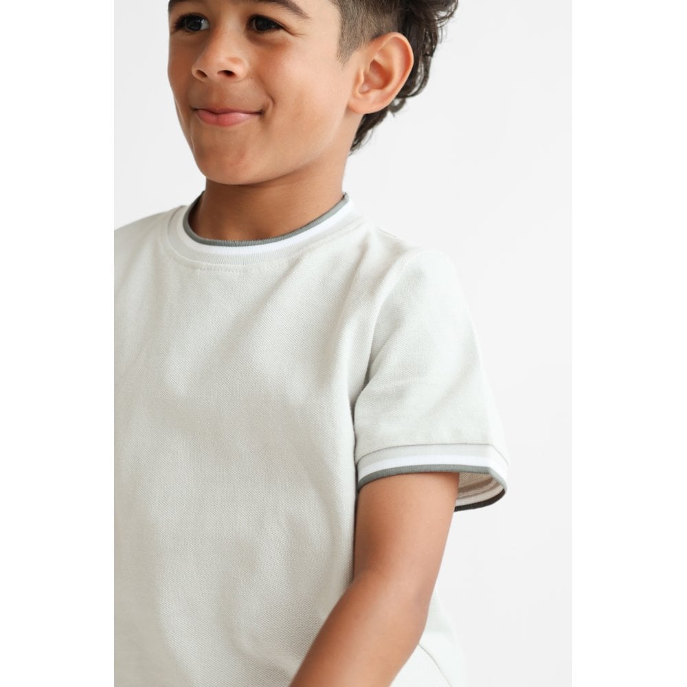 Monty Boys Smart T-Shirt & Shorts Set Grey
