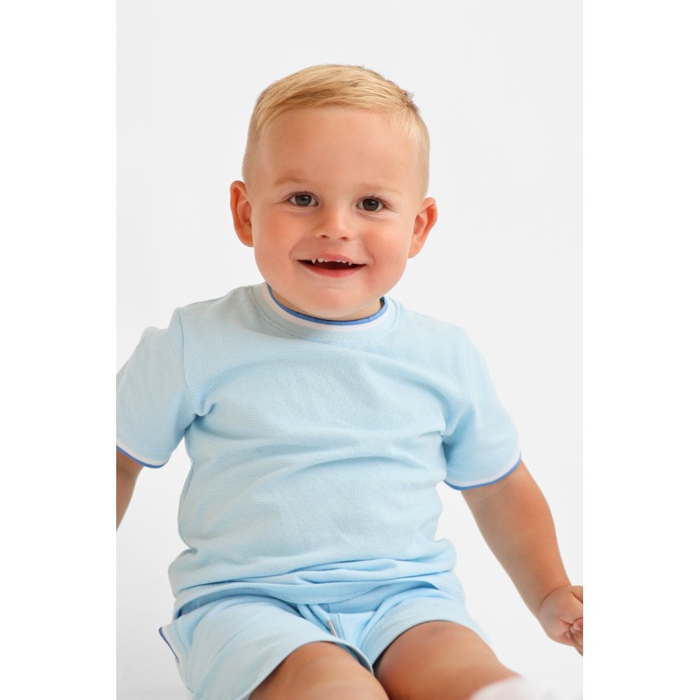 Monty Boys Smart T-Shirt & Shorts Set Blue