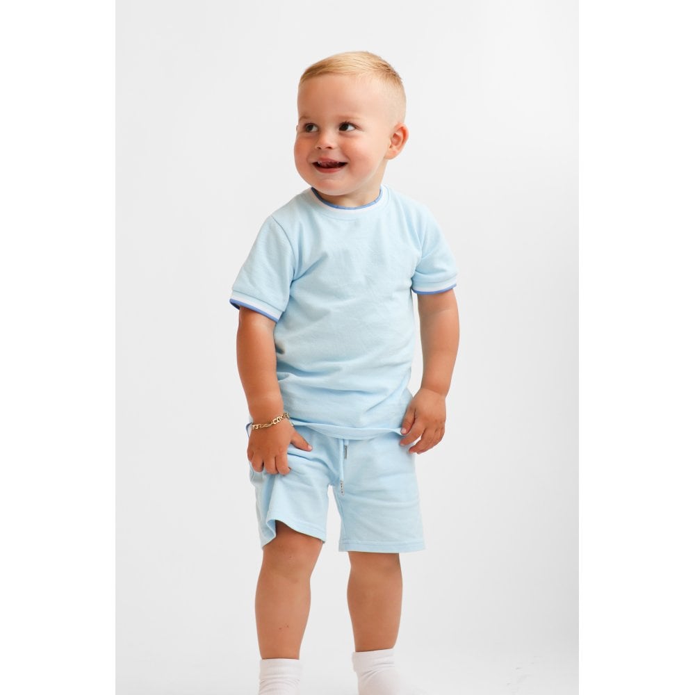 Monty Boys Smart T-Shirt & Shorts Set Blue