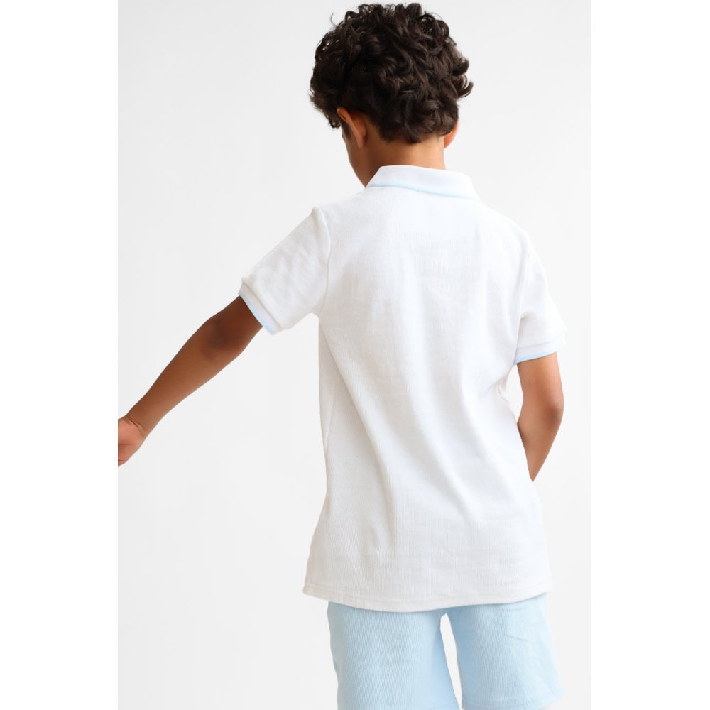 Samson Boys Baby Blue Smart Polo Top & Shorts Set