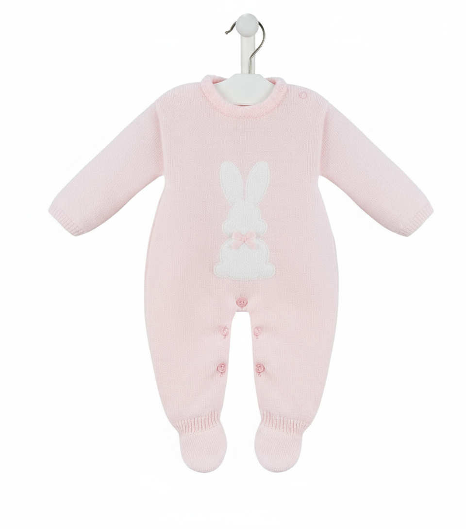 A4423 Pink Bunny Babygrow