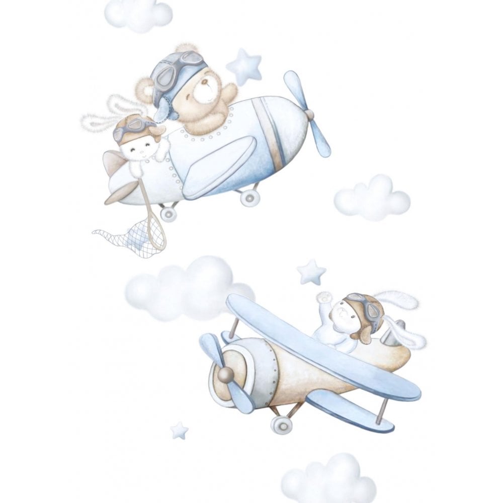 Baby Boys Aeroplane Baby Grow Blue