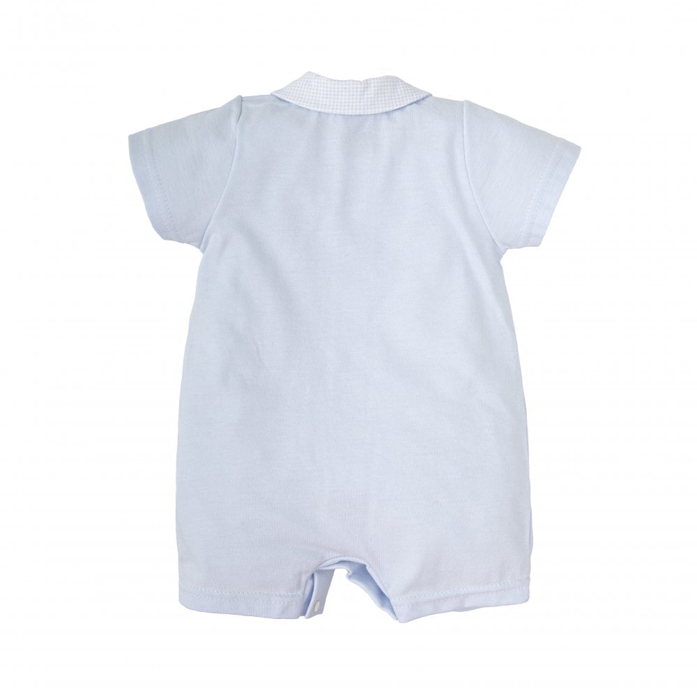 13213 Babidu Baby Boys Blue Romper
