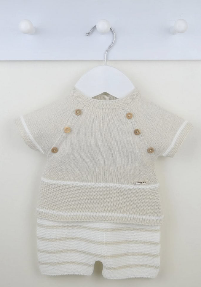 Casper Shorts Suit Natural/White