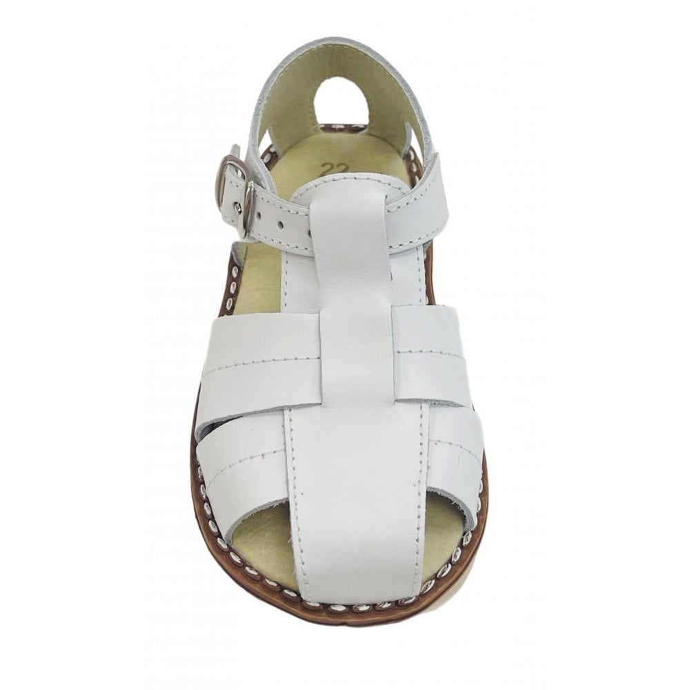 E087 Boys Closed in Sandals White