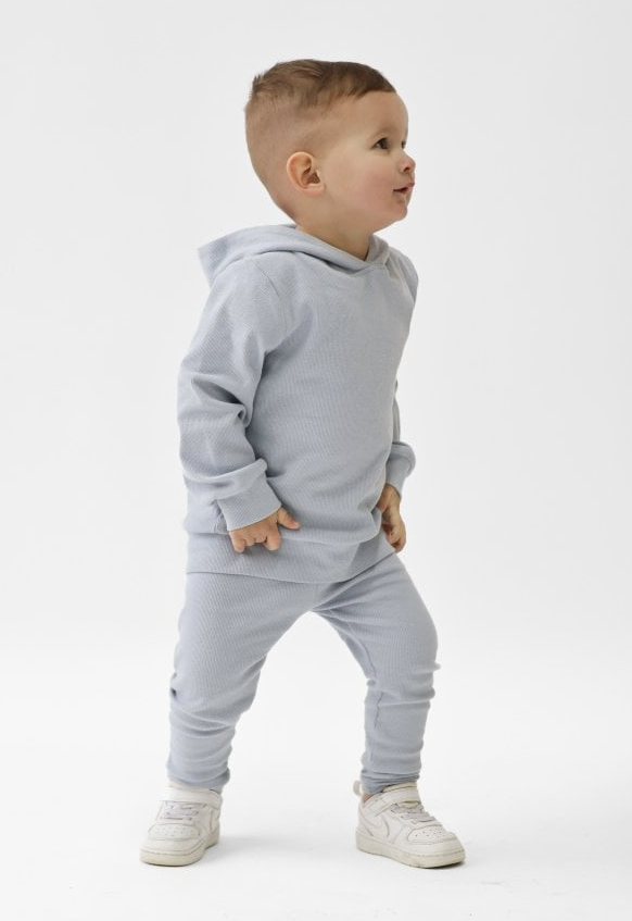 Stormi Ribbed Hoody & Bottoms Dusk Blue